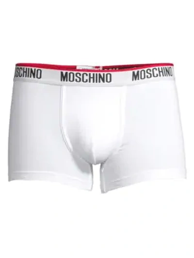 Shop Moschino 2-pack Basic Trunks In White