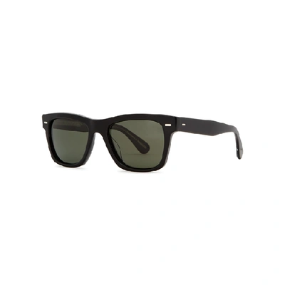 Shop Oliver Peoples Oliver Sun Square-frame Sunglasses In Black