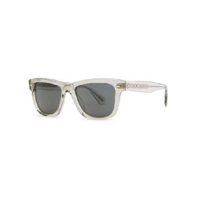 Shop Oliver Peoples Oliver Sun Clear Square-frame Sunglasses In Crystal