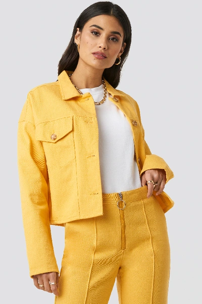 Shop Aéryne Paris Cosette Jacket Yellow In Mangue