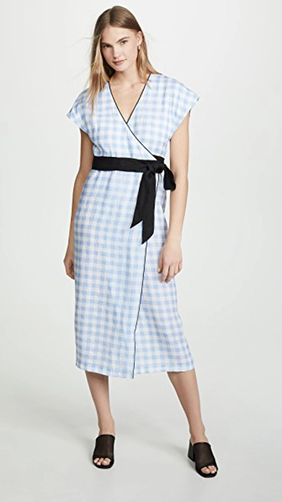Shop Marysia Coopers Dress In Maxi Cloud Gingham
