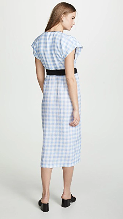 Shop Marysia Coopers Dress In Maxi Cloud Gingham