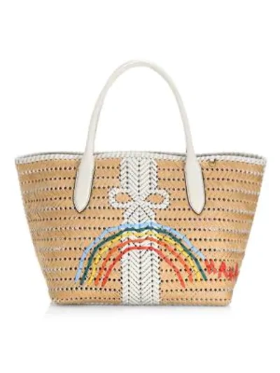 Shop Anya Hindmarch The Neeson Basket Tote In Natural