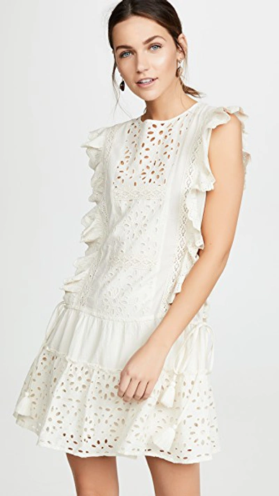 Shop Misa Marieta Dress In Ivory