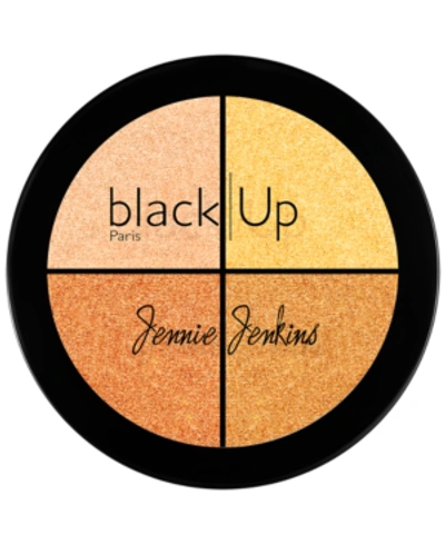 Shop Black Up Jennie Jenkins Highlighting Palette In Palette 2 (medium To Deep Tones)
