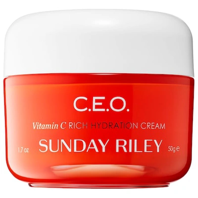 Shop Sunday Riley C. E.o. Vitamin C Brightening Rich Hydration Moisturizer 1.7 oz/ 50 ml