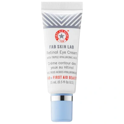 Shop First Aid Beauty Fab Skin Lab Retinol Eye Cream With Triple Hyaluronic Acid 0.5 oz/ 15 ml