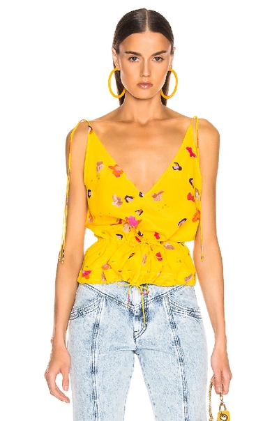 Shop Altuzarra Toto Sleeveless Top In Pollen