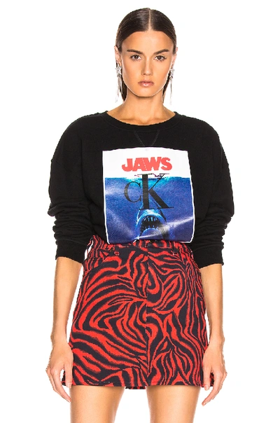Shop Calvin Klein 205w39nyc Jaws Sweater In Black