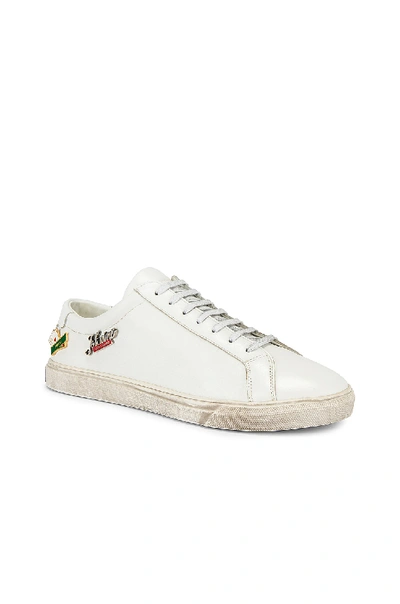 Shop Saint Laurent Andy Low Tops In Optical White