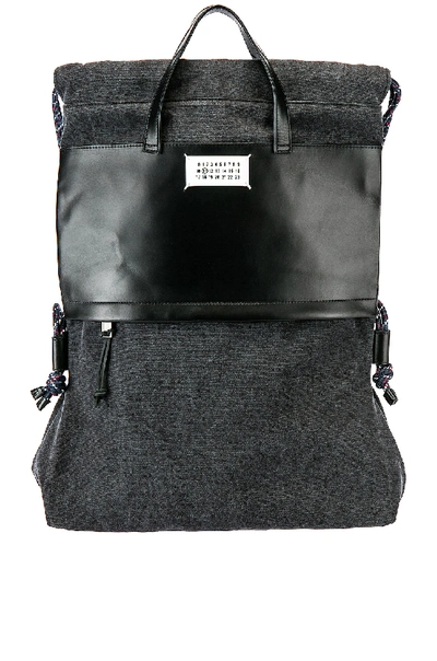 Shop Maison Margiela Drawstring Backpack In Black