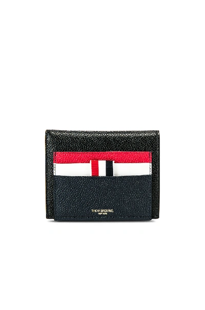 Shop Thom Browne Cardholder Billfold In Blue. In Red, White & Blue