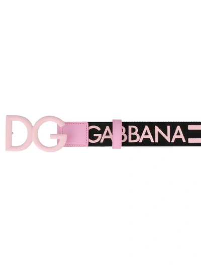 Shop Dolce & Gabbana Logo Belt In Pink