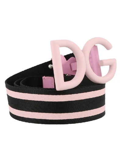 Shop Dolce & Gabbana Logo Belt In Pink