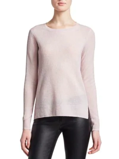 Shop Saks Fifth Avenue Women's Collection Featherweight Cashmere Sweater In Light Lilac