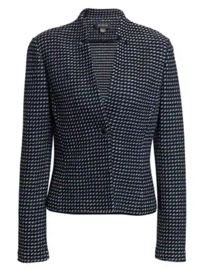 Shop St John Dotted Tweed Jacket In Multi