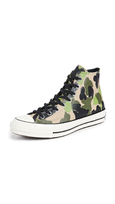 Shop Converse Ct70 Archive Prints Sneakers In Green Camo