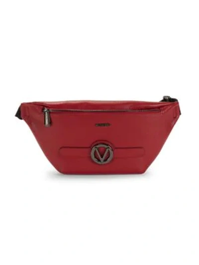 Shop Valentino By Mario Valentino Mickey Leather Belt Bag In Red