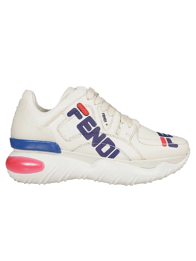 Shop Fendi Running Platform Sneakers In Multicolored