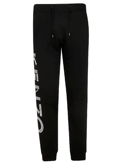 Shop Kenzo Logo Track Pants In Black