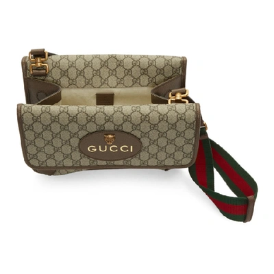 Shop Gucci Beige Gg Supreme Messenger Bag In 8745 Beige