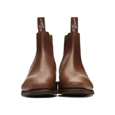 Shop R.m.williams R.m. Williams Brown Comfort Craftsman Chelsea Boots