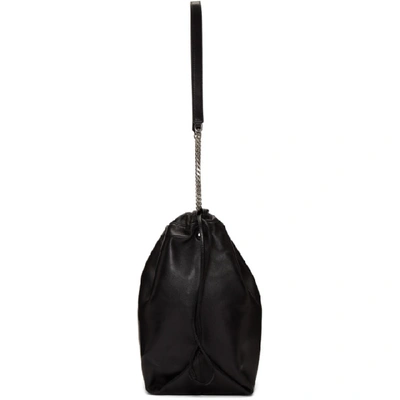 Shop Saint Laurent Black Teddy Pouch Bag In 1000 Black