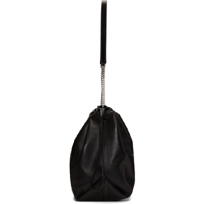 Shop Saint Laurent Black Teddy Pouch Bag In 1000 Black
