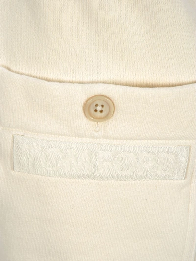 Shop Tom Ford Classic Sweatpants In Cream