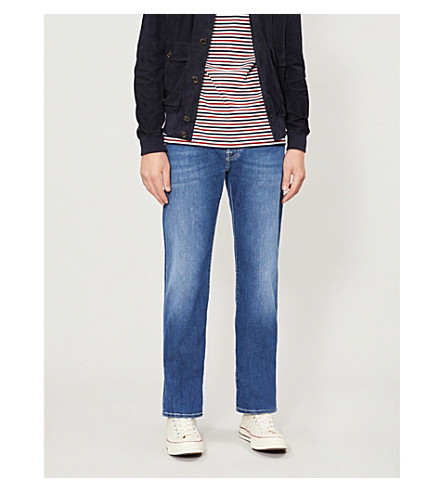 Jacob Cohen Faded Regular-Fit Straight Jeans In Blue | ModeSens