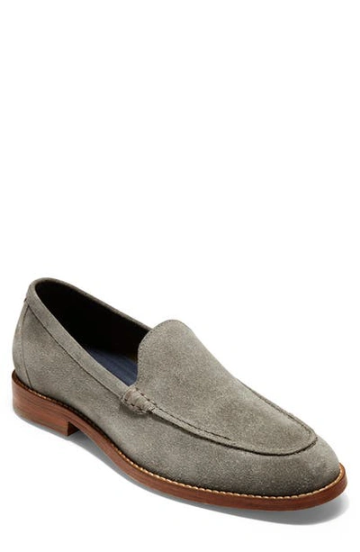 Shop Cole Haan Feathercraft Grand Venetian Loafer In Magnet Suede