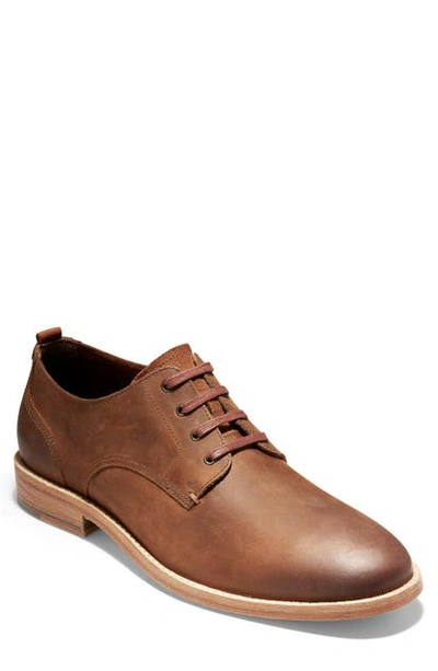 Shop Cole Haan Feathercraft Grand Derby In British Tan Leather