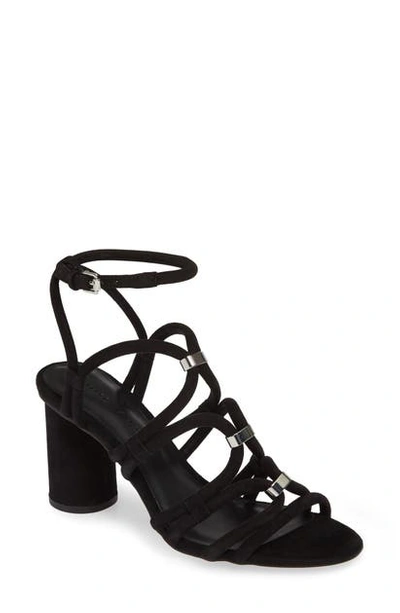 Shop Rebecca Minkoff Apolline Strappy Sandal In Black Leather