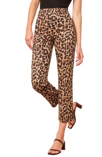 Shop Reformation Marlon Pants In Leopard