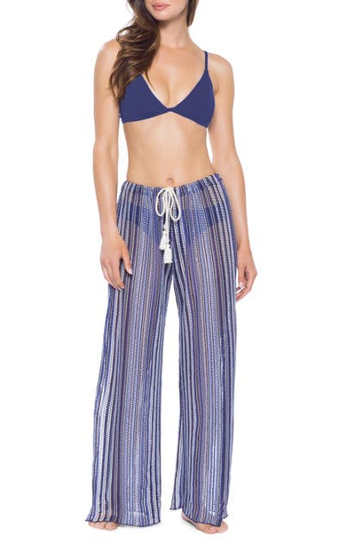 Shop Becca Pierside Cover-up Flyaway Pants In Indigo