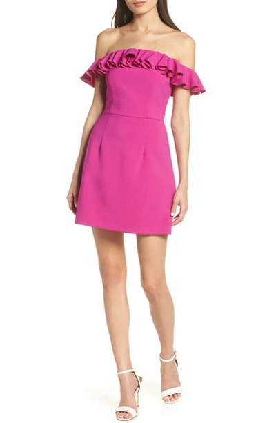 Whisper light off the shoulder ruffle dress new arrivals