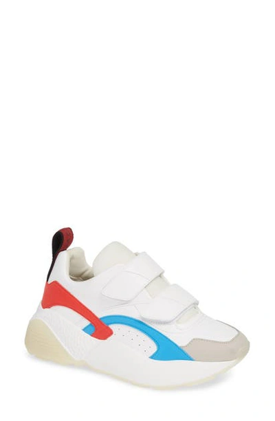 Shop Stella Mccartney Low Top Sneaker In White/ Red