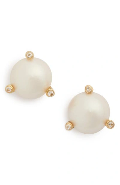 Shop Kate Spade 'rise And Shine' Stud Earrings In Cream