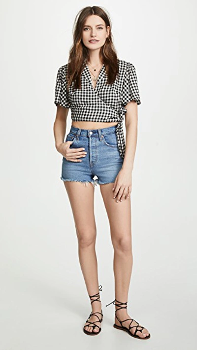 Shop Levi's Ribcage Shorts In Urban Oasis