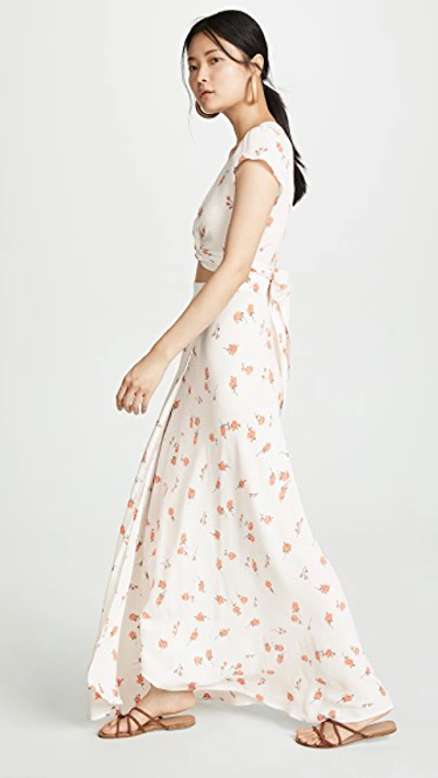 Shop Flynn Skye All Wrapped Up Dress In Optic Blooms