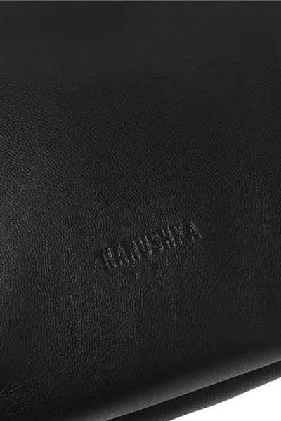 Shop Nanushka Tao Vegan Leather Belt Bag In Black