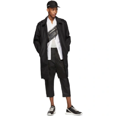 Shop Rick Owens Drkshdw Black Combo Collapse Cropped Jeans In Blkblk9909