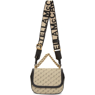 Shop Stella Mccartney Beige Eco Monogram Shoulder Bag In 9740 Sand