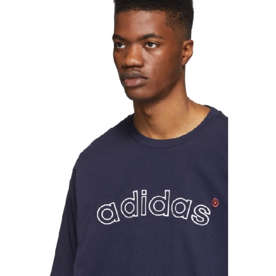 Shop Adidas Originals Navy Archive Logo T-shirt