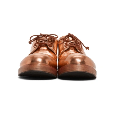 Shop Eckhaus Latta Copper Marcell Edition Zucca Derbys In 7454 Rame