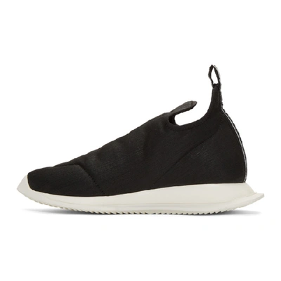 Shop Rick Owens Drkshdw Black New Runner Slip-on Sneakers In 911 Black