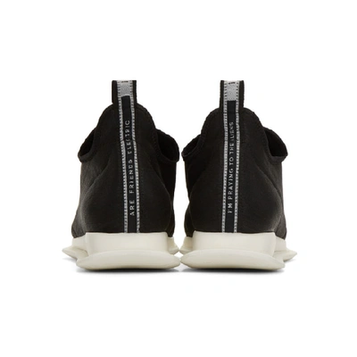 Shop Rick Owens Drkshdw Black New Runner Slip-on Sneakers In 911 Black