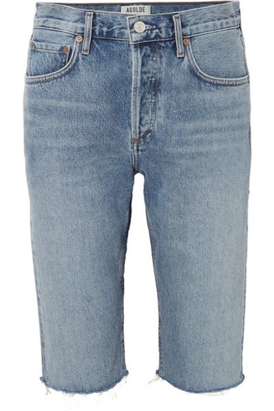 Agolde carrie hotsell denim shorts