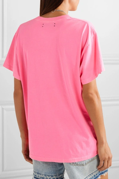 Shop Amiri Wild Ones Printed Neon Cotton-jersey T-shirt