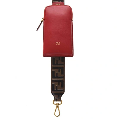 Shop Fendi Logo Shoulder Strap In Multi